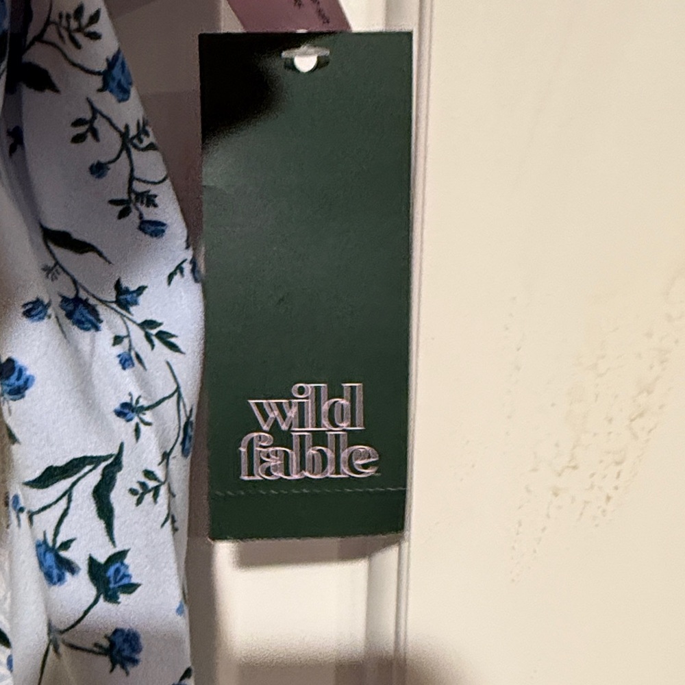 wild fable Light Blue Floral Tie-Front Cami - Picture 4 of 9